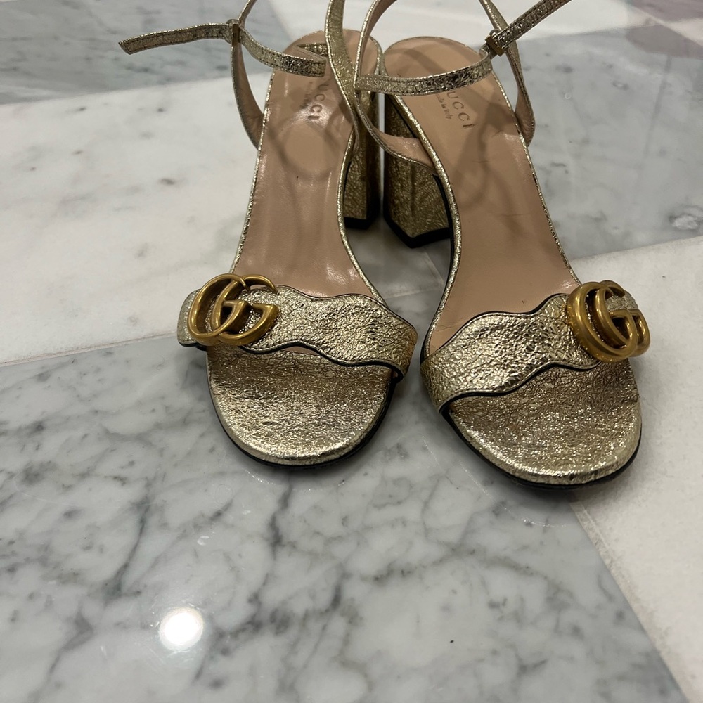 Gucci Gold Women's Sandals